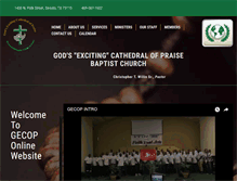 Tablet Screenshot of gecopbaptistchurch.com